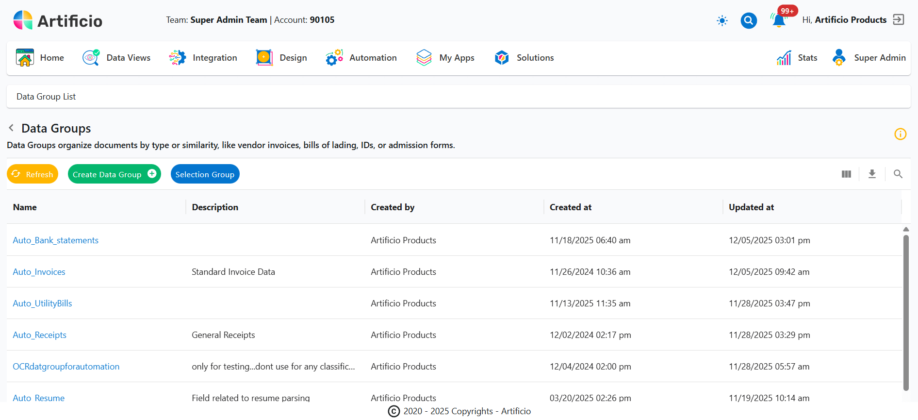 Custom Data Groups Custom Data Groups
